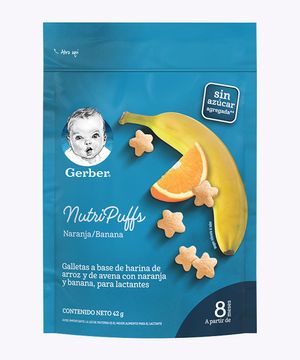 Gerber Nutri Puffs  Naranja And Banano 42G