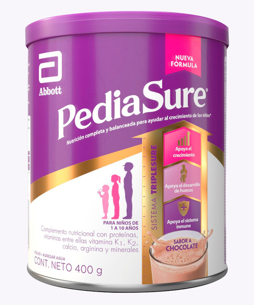 Pediasure Plus Polvo Chocolate 400 Gr - D`bebés