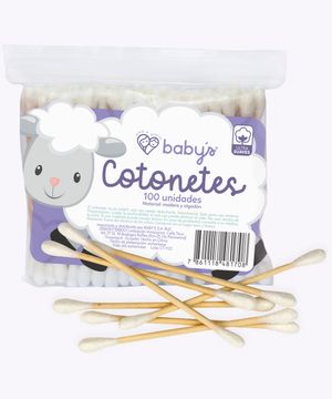 Babys Cotonetes Funda Madera