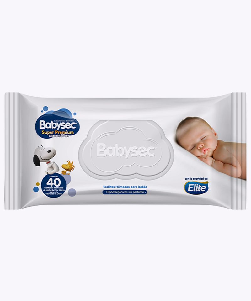 Las toallitas húmedas Babysec te acompañan a darle el cuidado que tu bebé  merece. #babysechn
