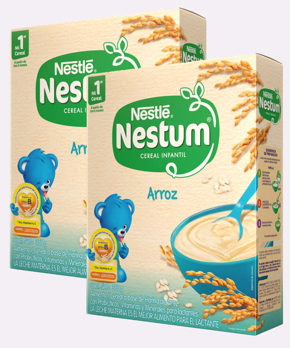 Nestum Carton Arroz Hierro 350 Gr Duo D`bebés