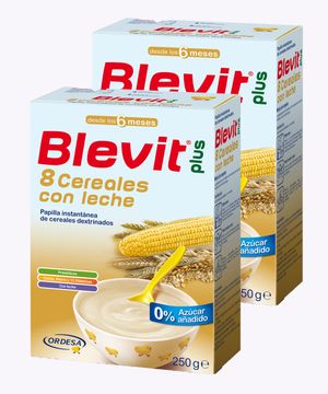 Blevit 8 Cereales Con Leche 250 Gr 1+1
