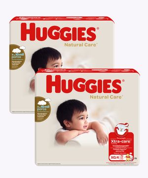 Huggies Natural Care Cotton Unisex Xg 70 Blt