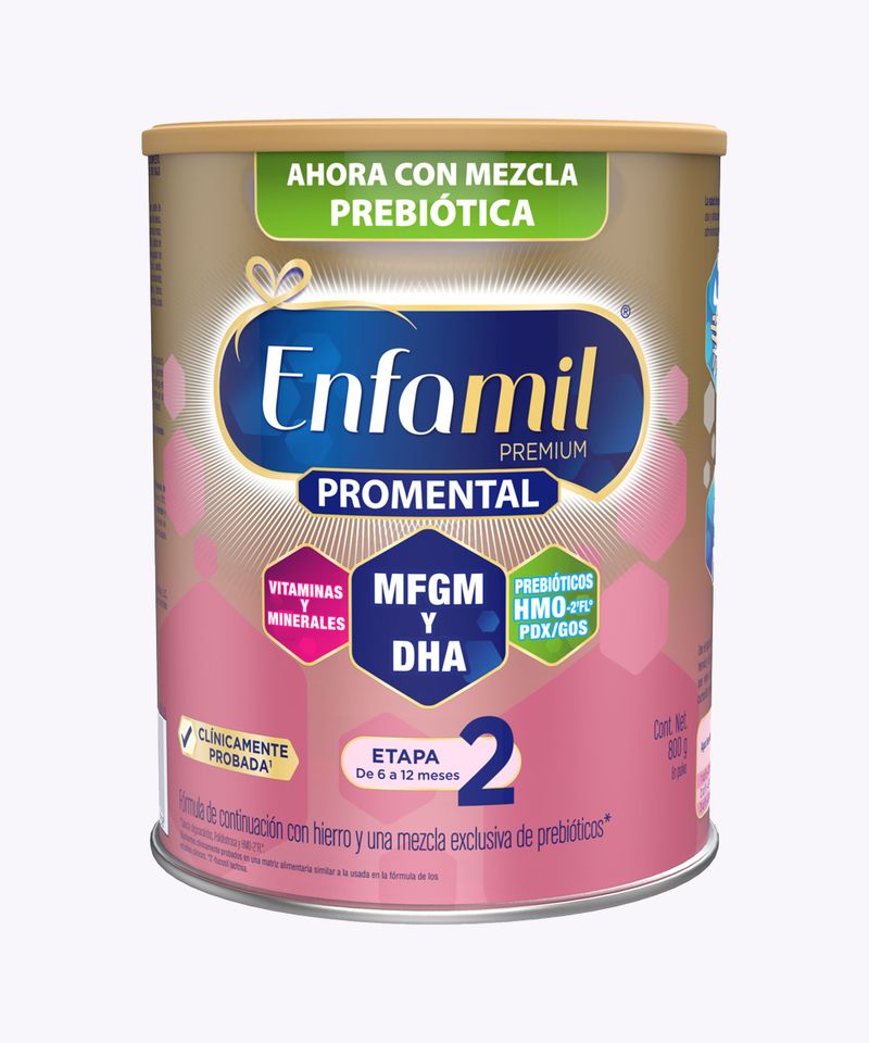 ENFAMIL PREMIUM 2 POLVO LATA 800 G - Farmacia Pasteur - Medicamentos y  cuidado personal