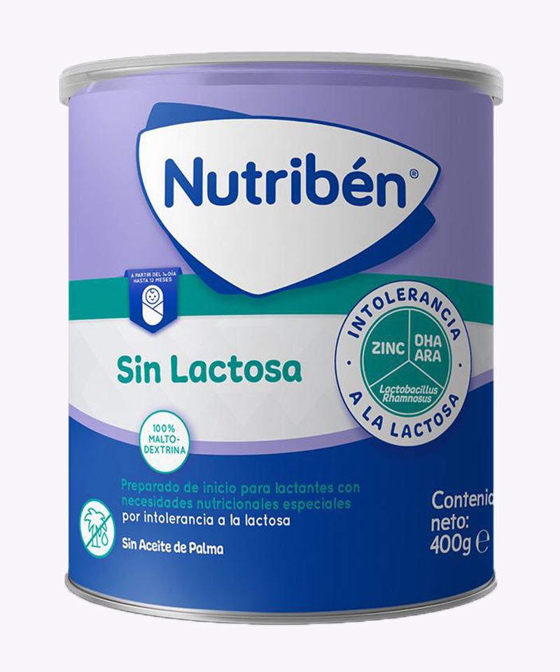 Nutribén® Sin lactosa 1 para lactantes con intolerancia a la lactosa