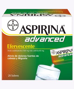 Aspirina Advanced Sobres Eferv. 500Mg 20 SOBRES