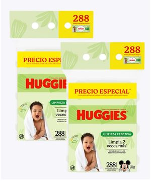 Toallas Hum. Hug. Liempieza Efectiva Tripack 288 Duo