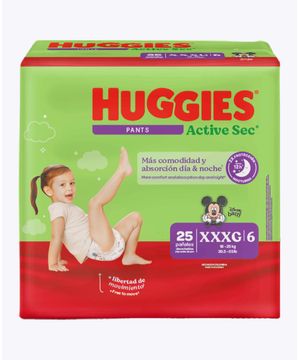 Huggies Active Sec "Pants" Xxxg 25