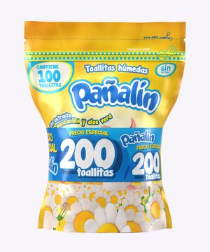 Pañitos Pañalin Manzanilla Duopack 200