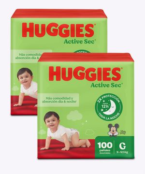 Huggies Active Sec G 100 Blt