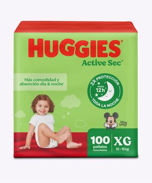 Huggies Active Sec Xg 100