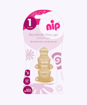 Nip Tetina Ortodontica Flujo Lento Std Latex (0009)