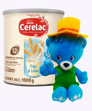 Combo Cerelac Tarro Probio Trigo 1000Gr + Gratis Peluche